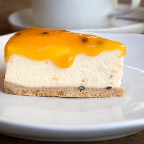 Postre de maracuyá con galleta